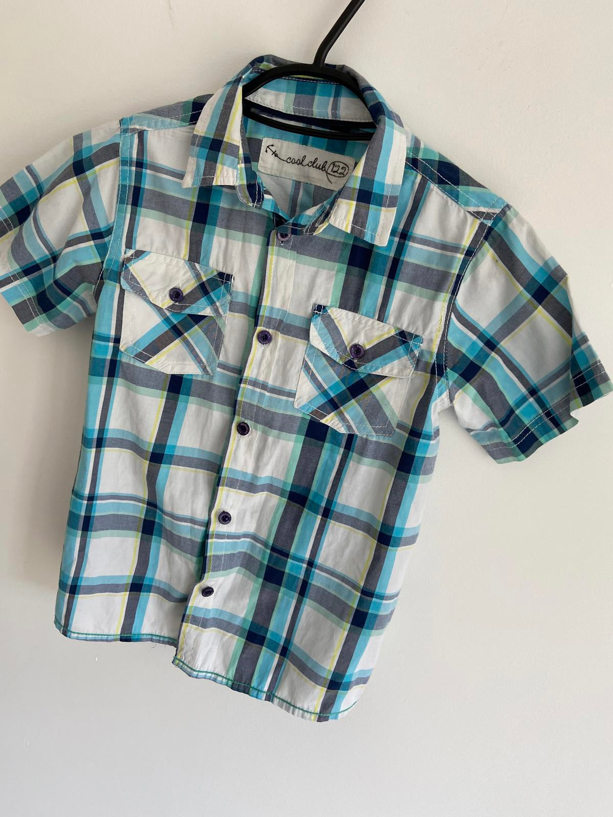 Boys' Tartan Lightweight Shirt, 9-10 Yrs