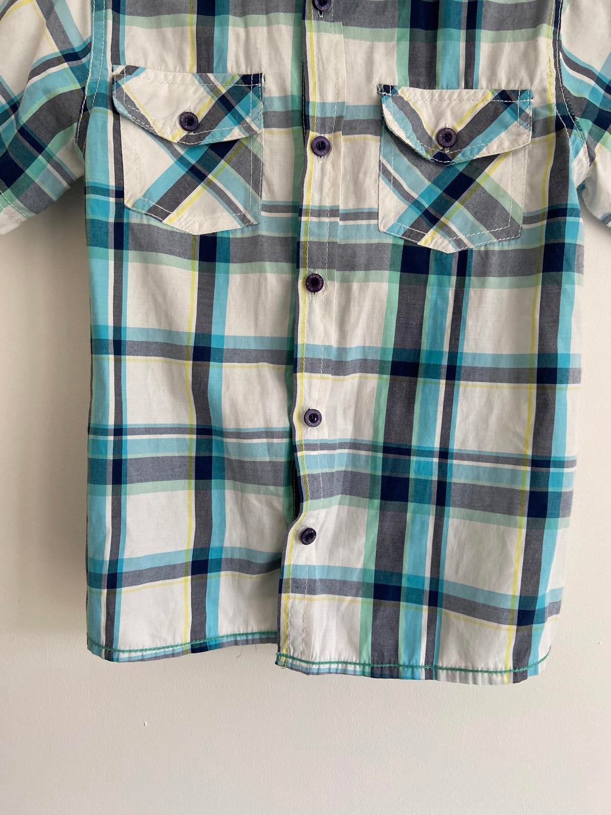 Boys' Tartan Lightweight Shirt, 9-10 Yrs