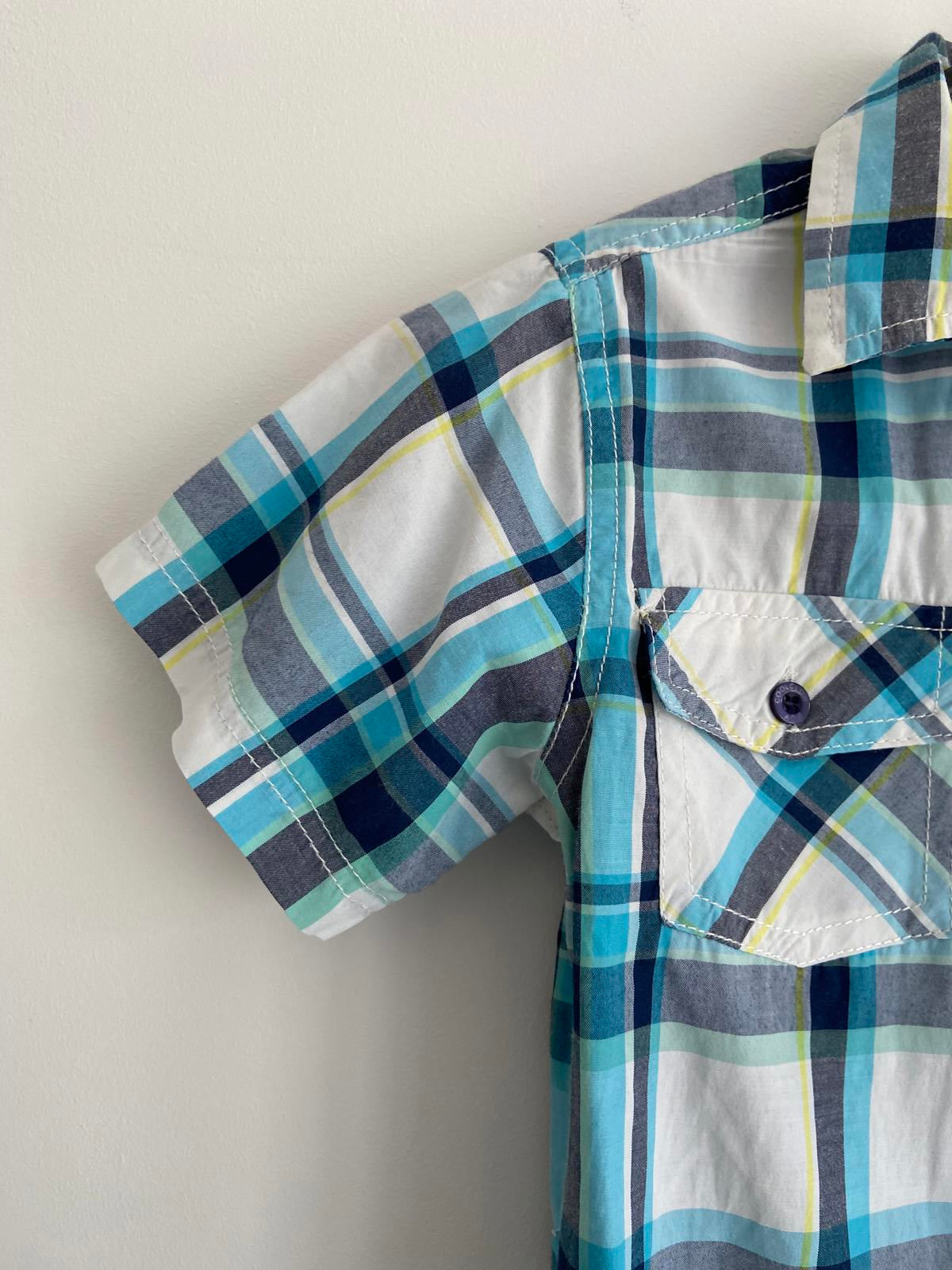 Boys' Tartan Lightweight Shirt, 9-10 Yrs