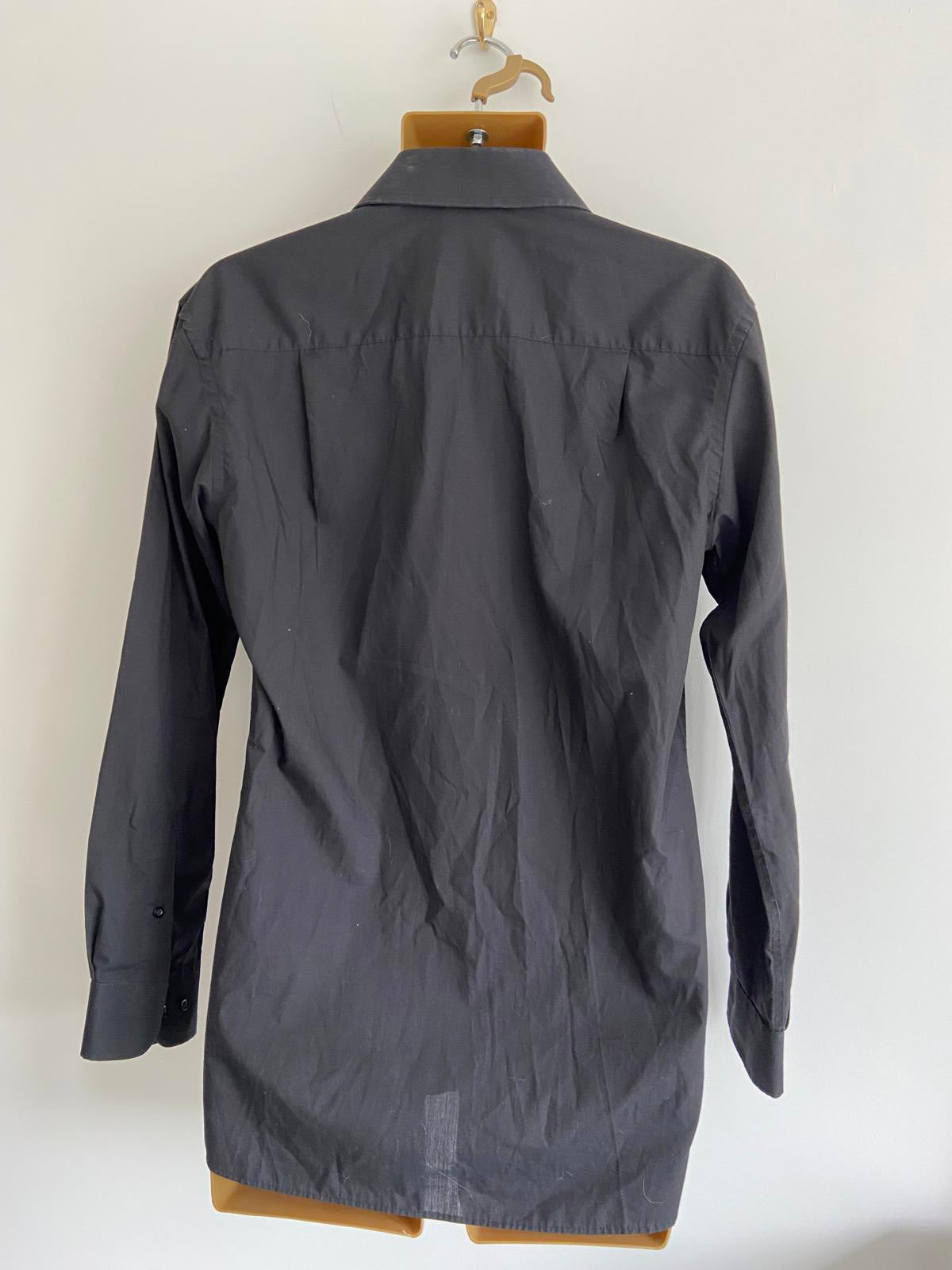 George Men's Black Lightweight Long-Sleeve Shirt, 14.5" Collar