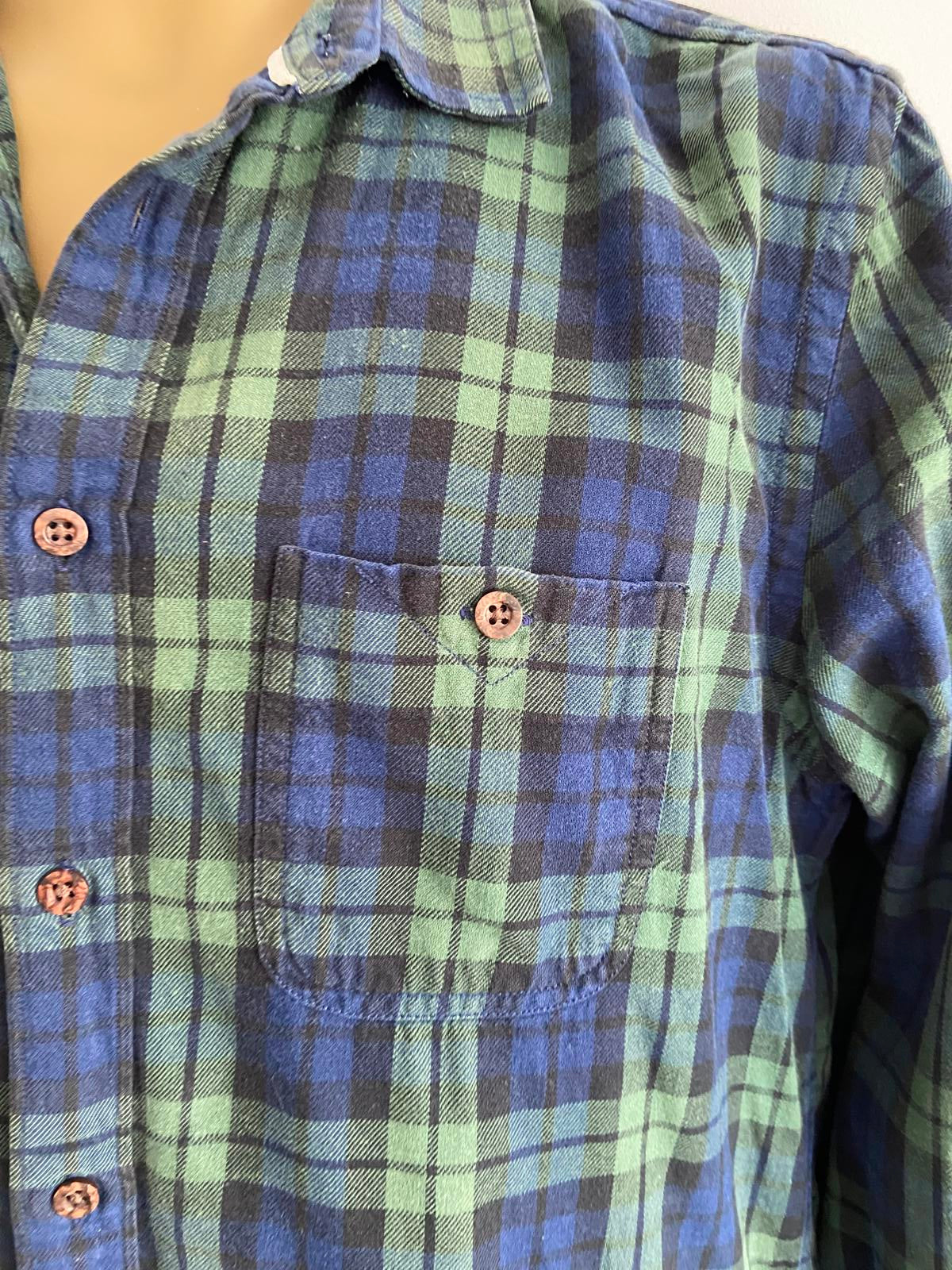 Burton Menswear London Blue & Green Checked Shirt
