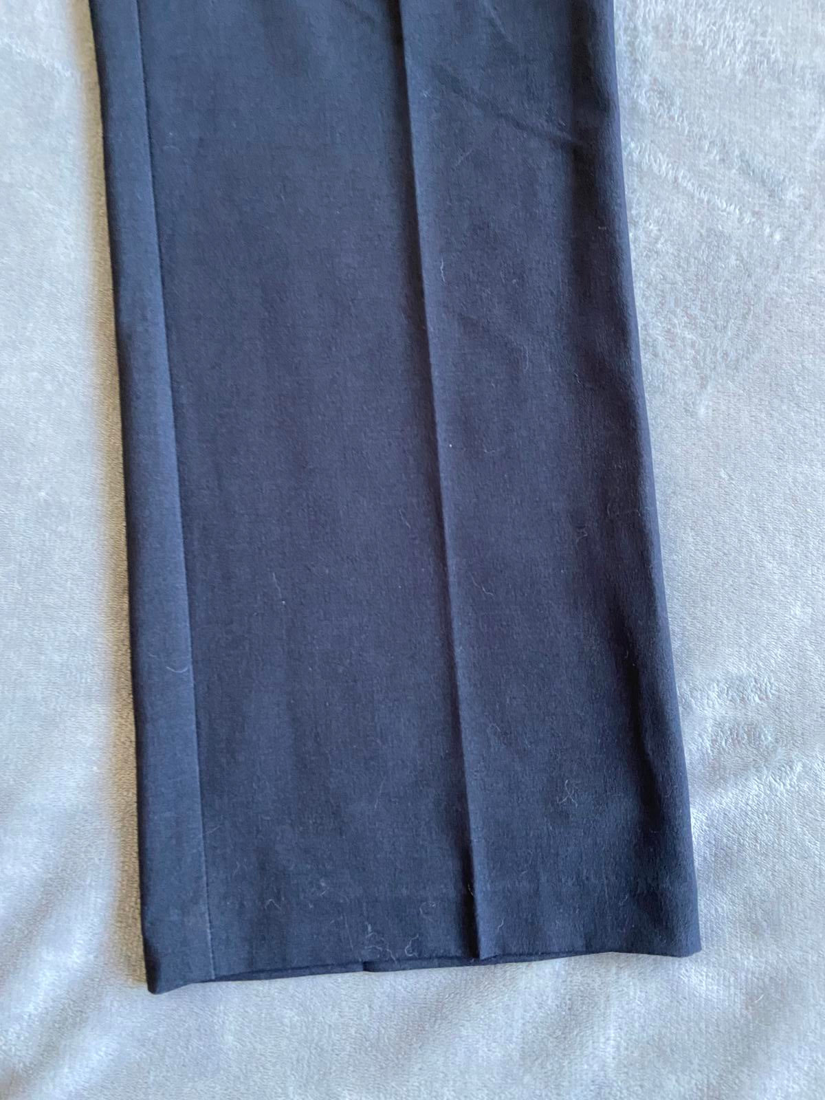 Men's Black Smart Formal Trousers 40" Waist 29" Leg Stitching Detail