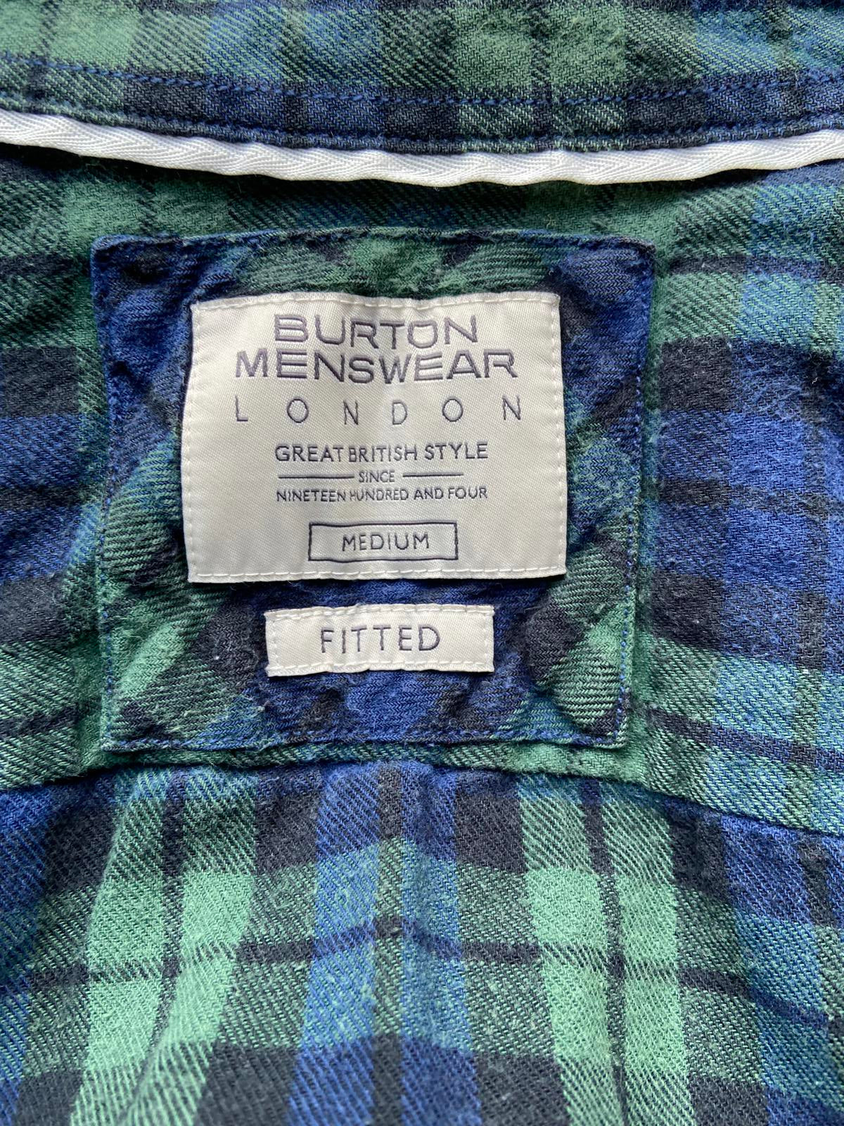 Burton Menswear London Blue & Green Checked Shirt