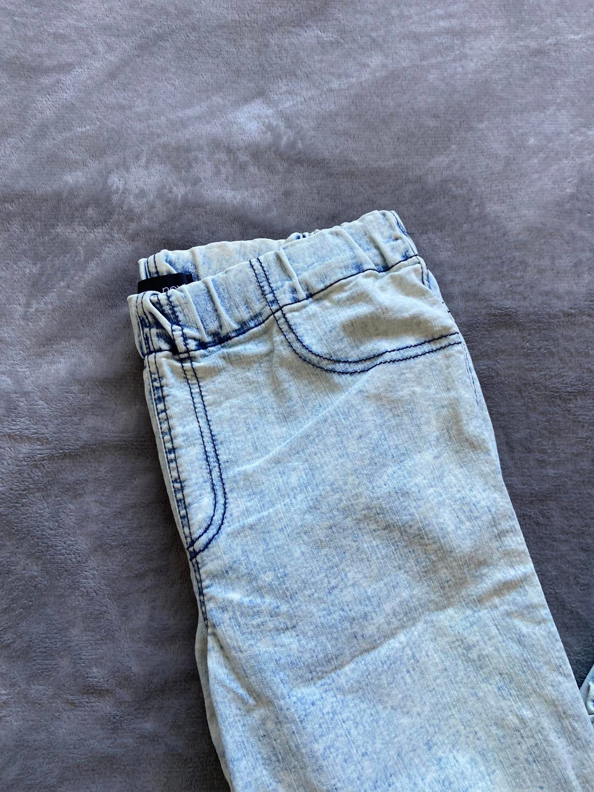 Next Size 10 Regular Light Wash Jeggings Ruched Elasticated Ankle 70cm Leg