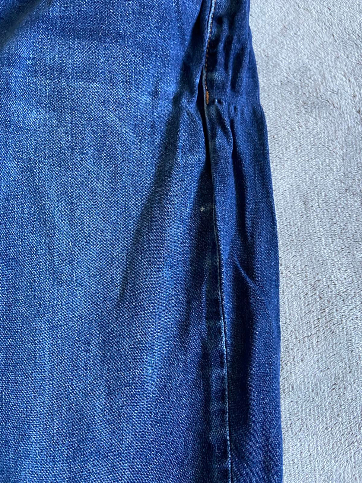 New Look Hallie Disco Jeans Size 12 Blue High Waisted Skinny 69cm Leg