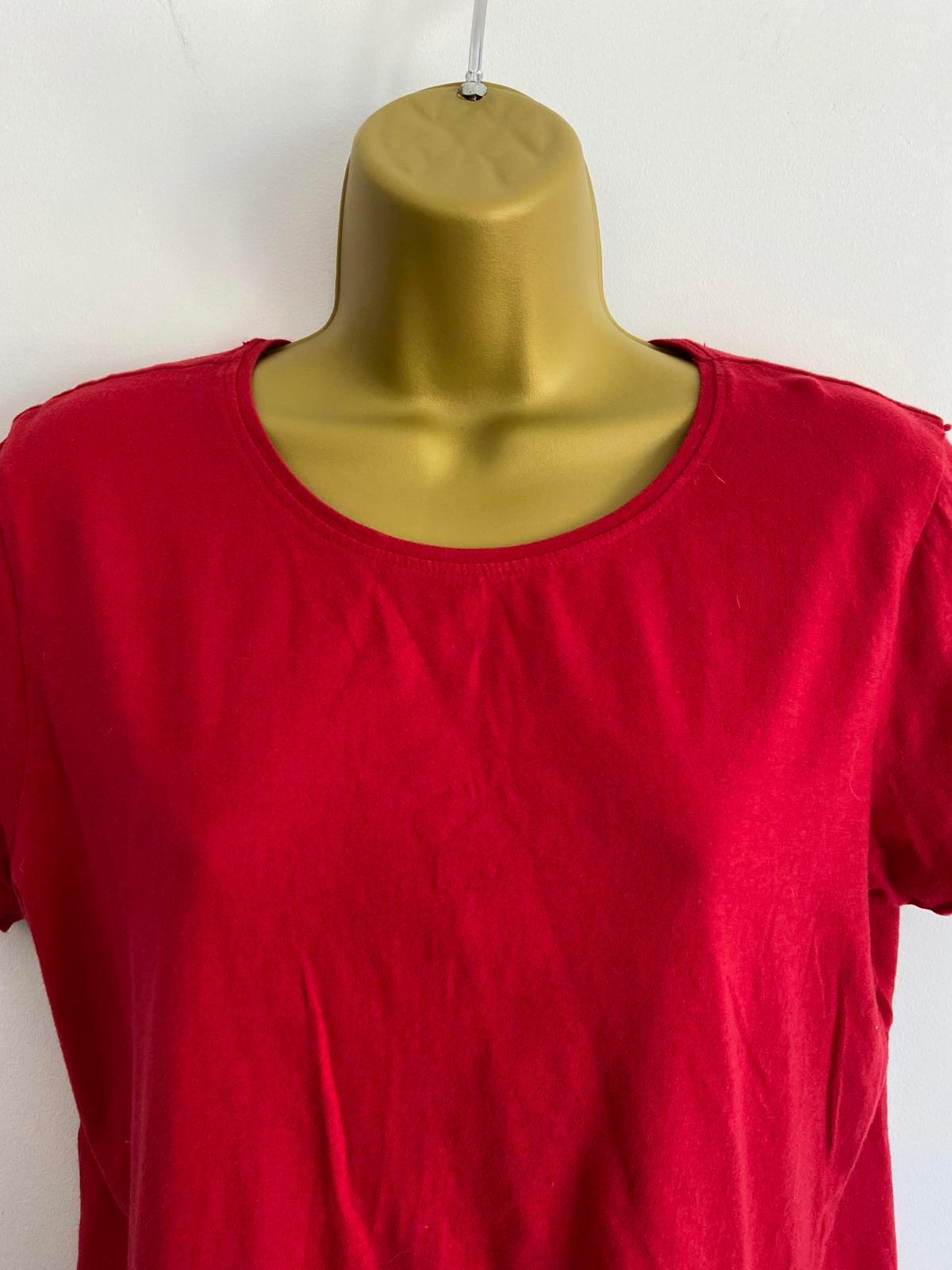 Primark UK 12-14 Red Cotton T-Shirt