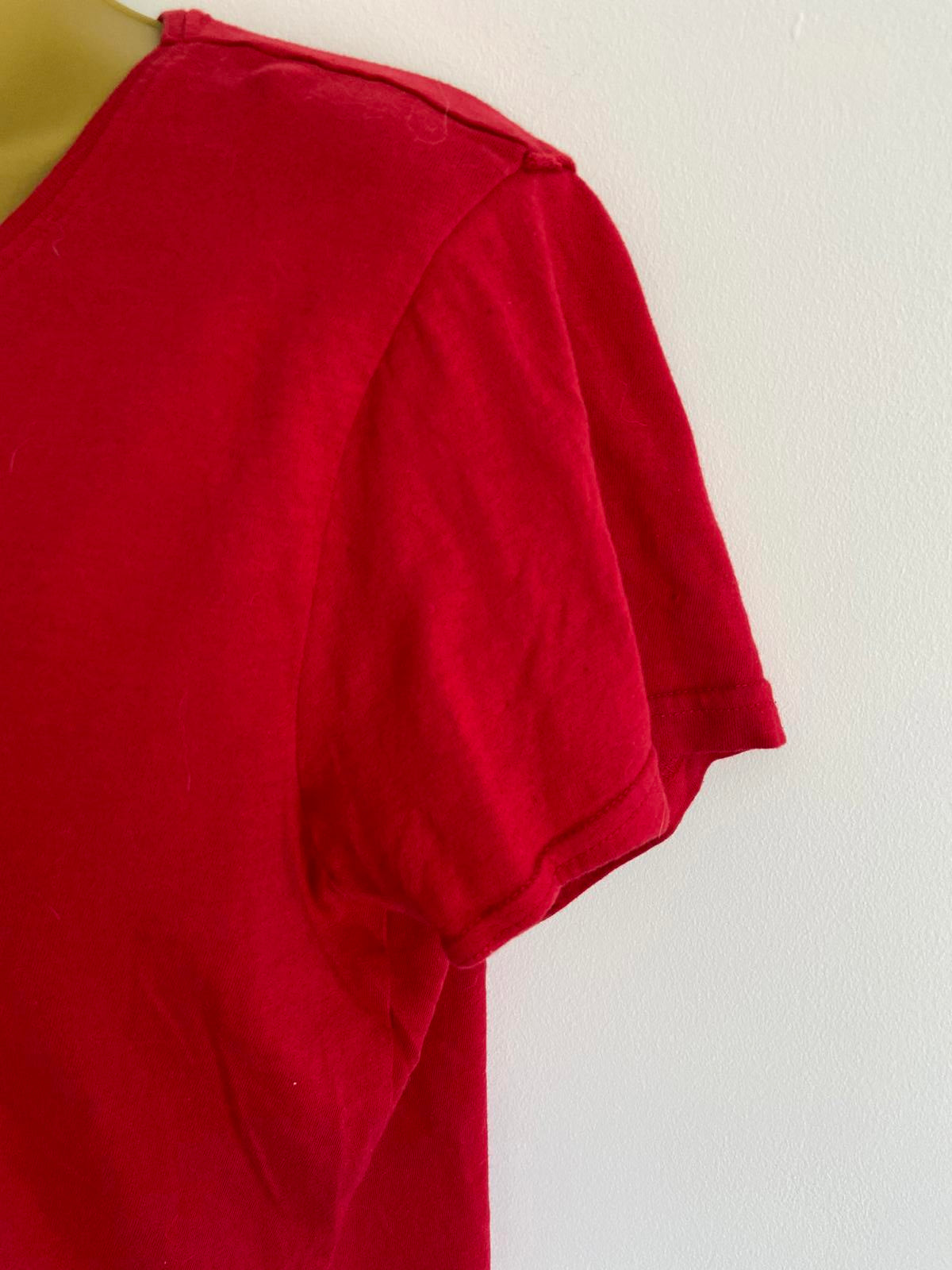Primark UK 12-14 Red Cotton T-Shirt