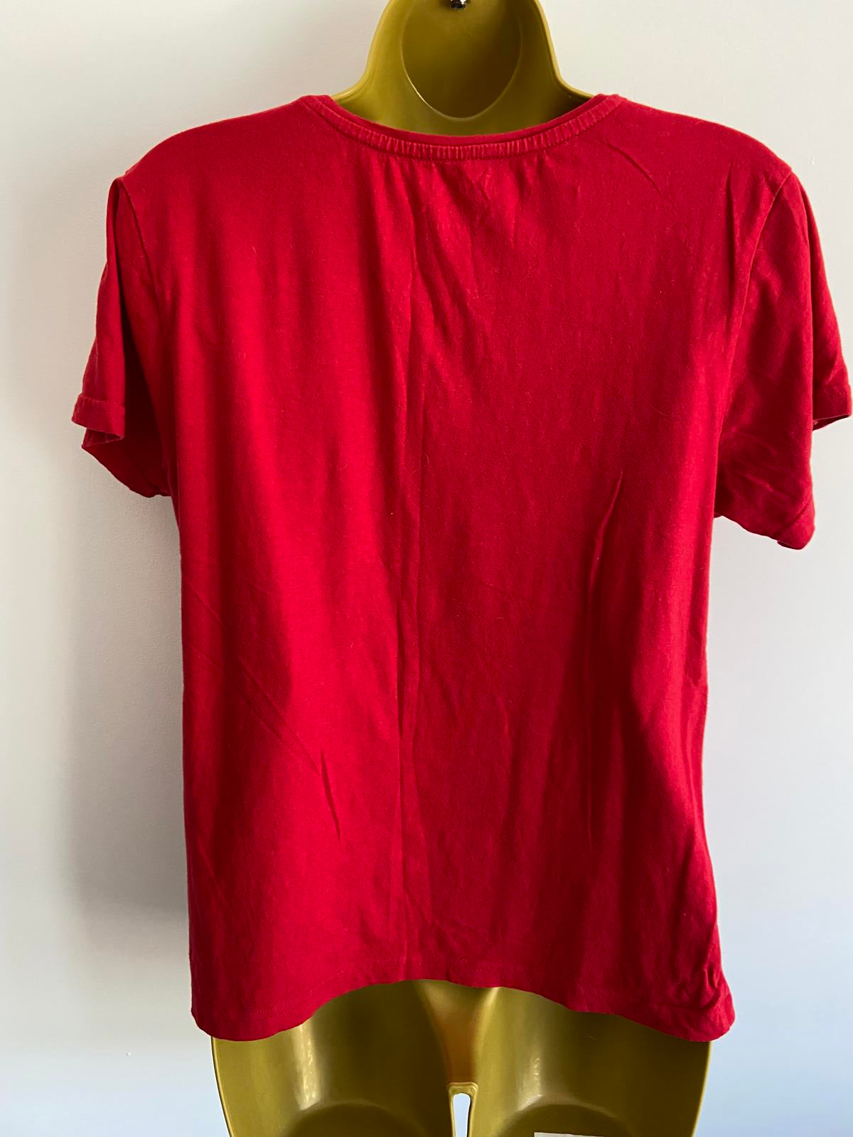 Primark UK 12-14 Red Cotton T-Shirt