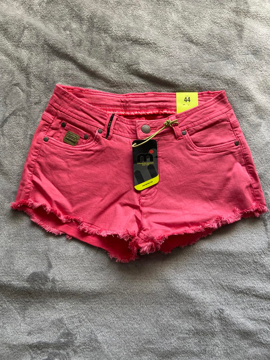 Mistral Size 44 size 16 UK Ladies Pink Denim Hot Pants Shorts New