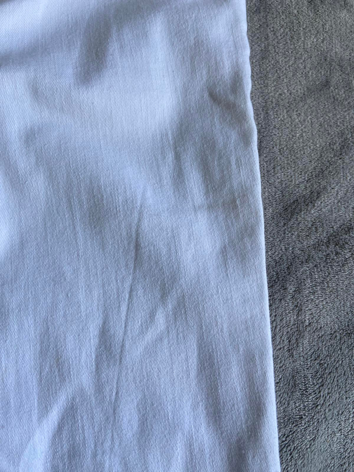 New Look White Skinny Jeans Size 12 Distressed Ripped Knee Denim