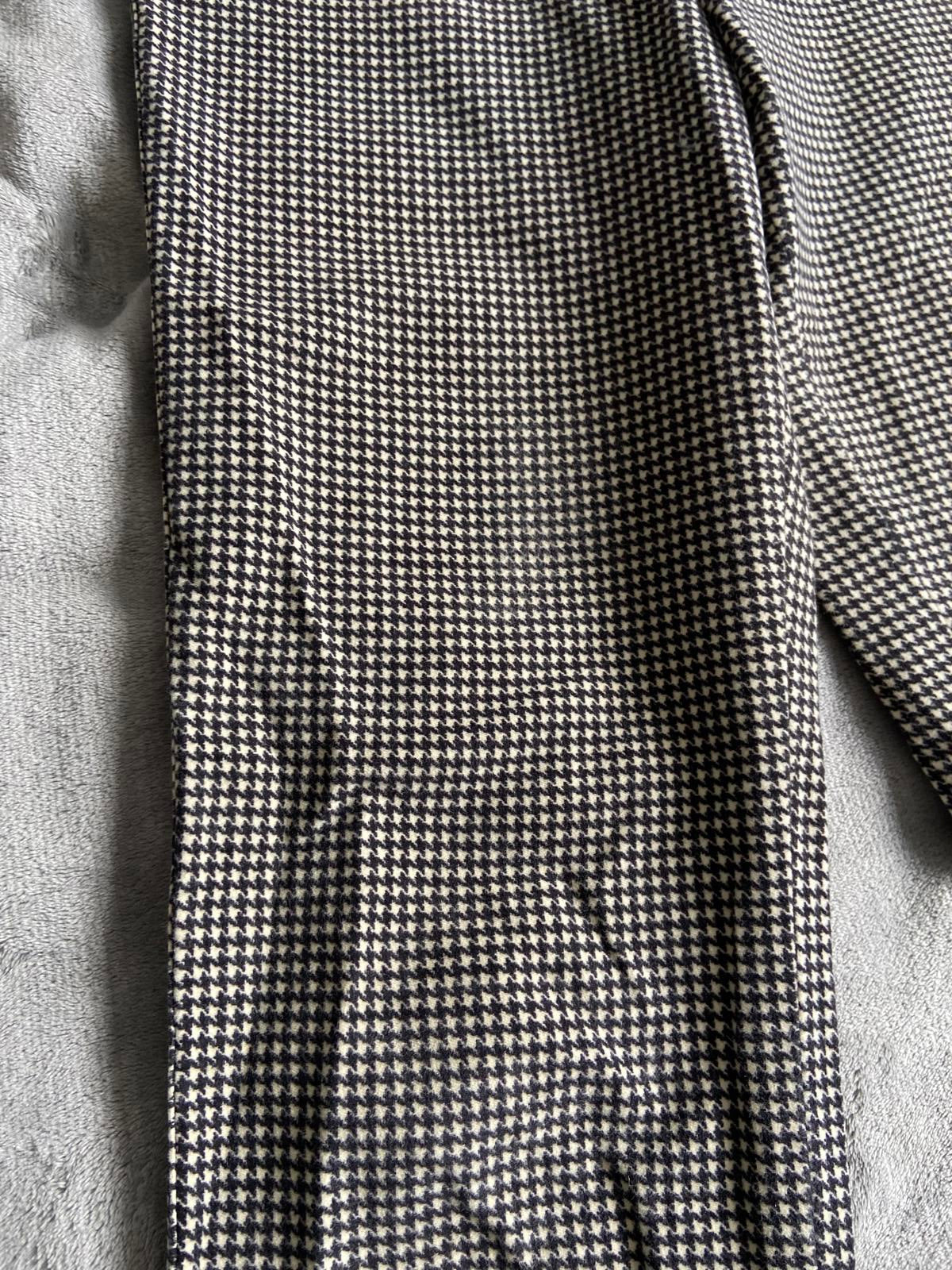 Michele Size 12 Brown & Black Houndstooth Pattern Smart Trousers
