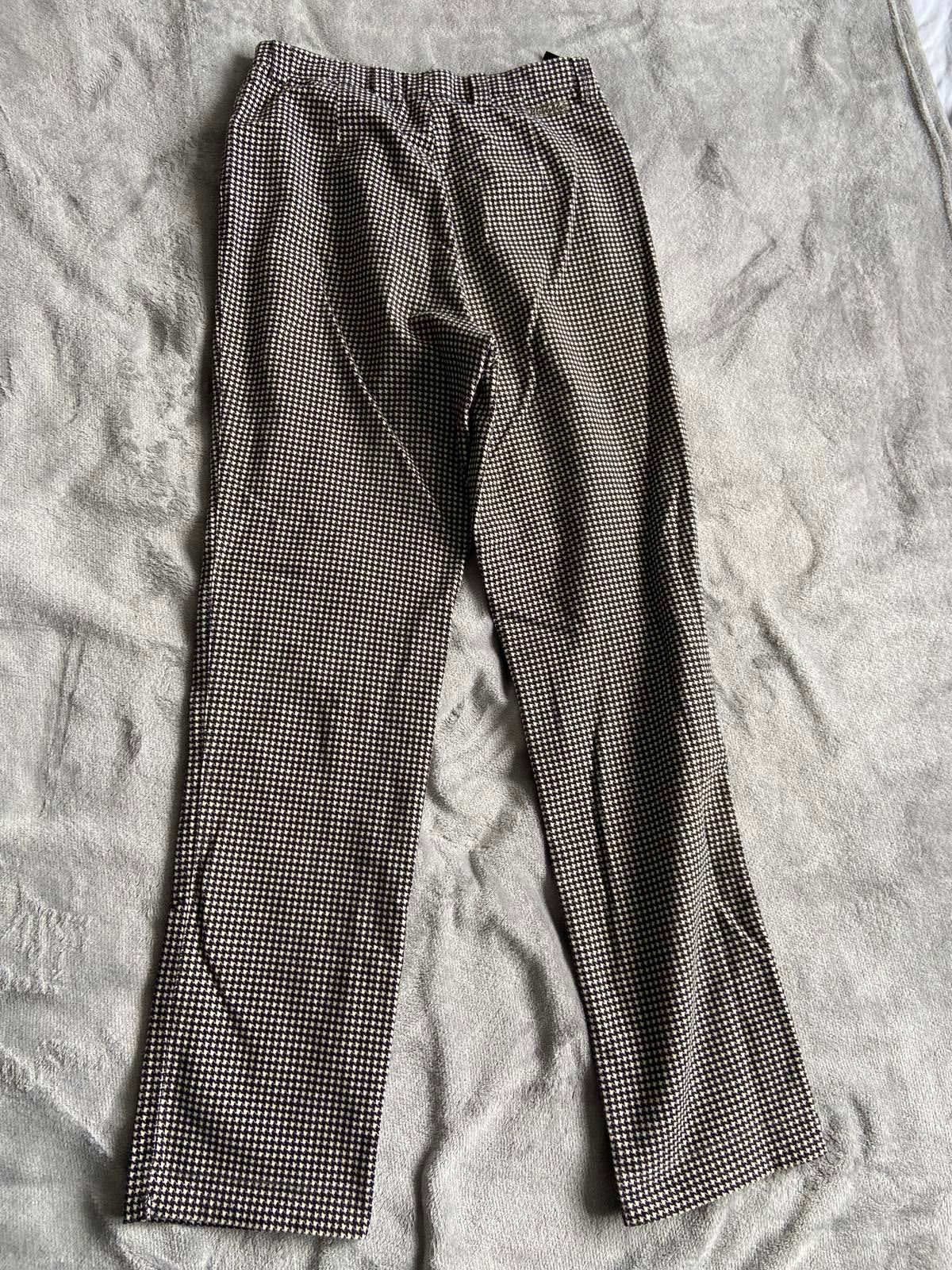 Michele Size 12 Brown & Black Houndstooth Pattern Smart Trousers