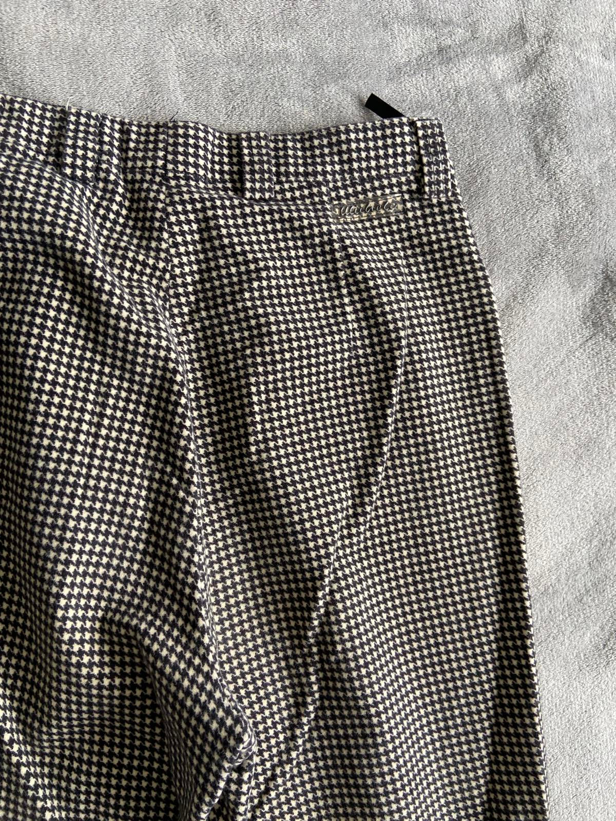 Michele Size 12 Brown & Black Houndstooth Pattern Smart Trousers