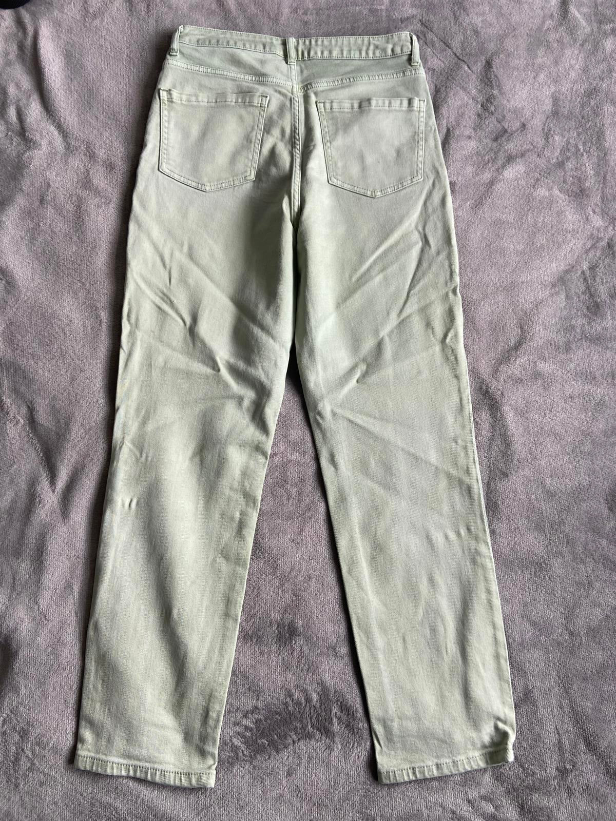 Anyday John Lewis Size 10 Mint Green Cotton Rich Straight Leg Jeans