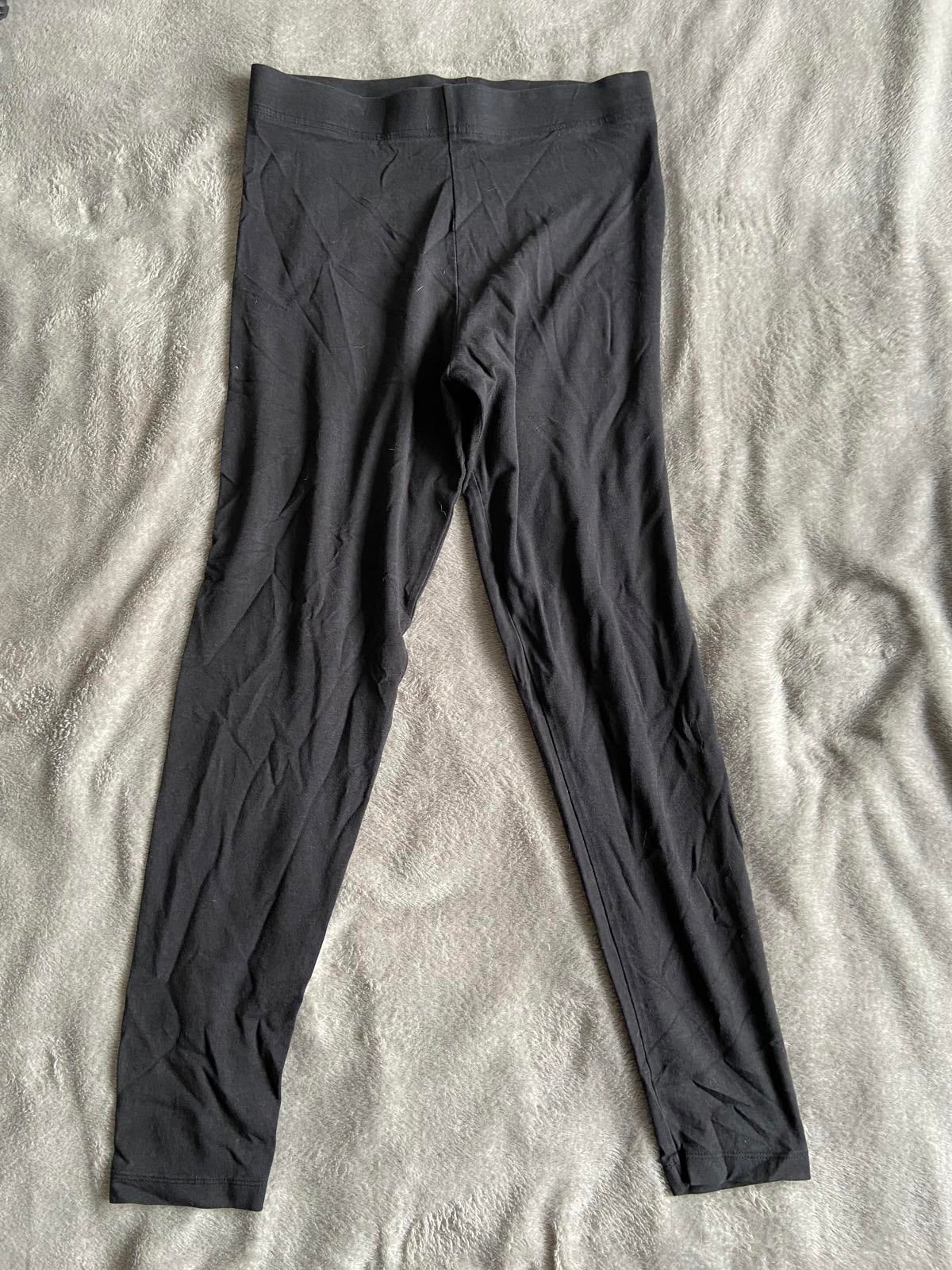 TU Size 12 Short Black Cotton Blend Elasticated Waist Leggings