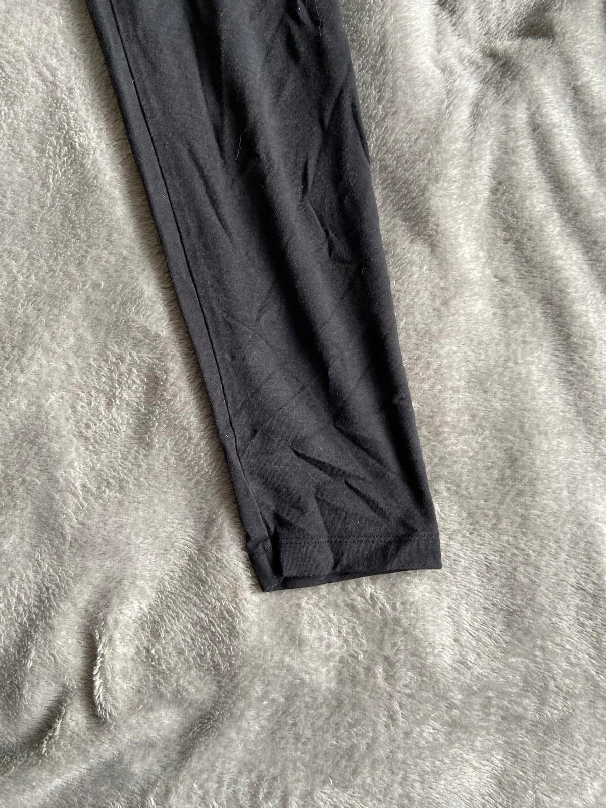 TU Size 12 Short Black Cotton Blend Elasticated Waist Leggings