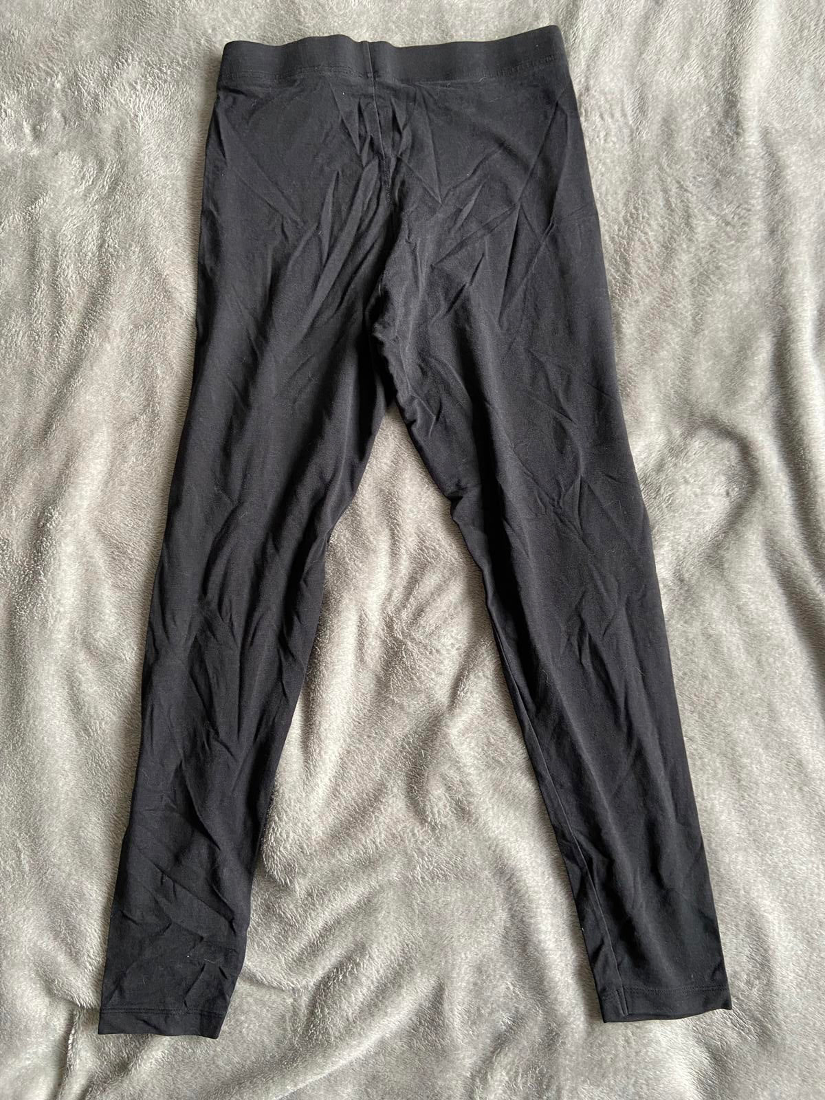 TU Size 12 Short Black Cotton Blend Elasticated Waist Leggings