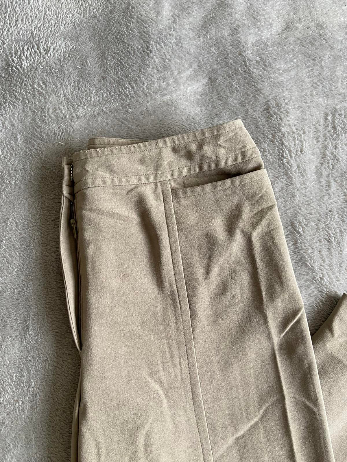 Kaleidoscope Size 12 Sage Green Tailored Cropped Trousers