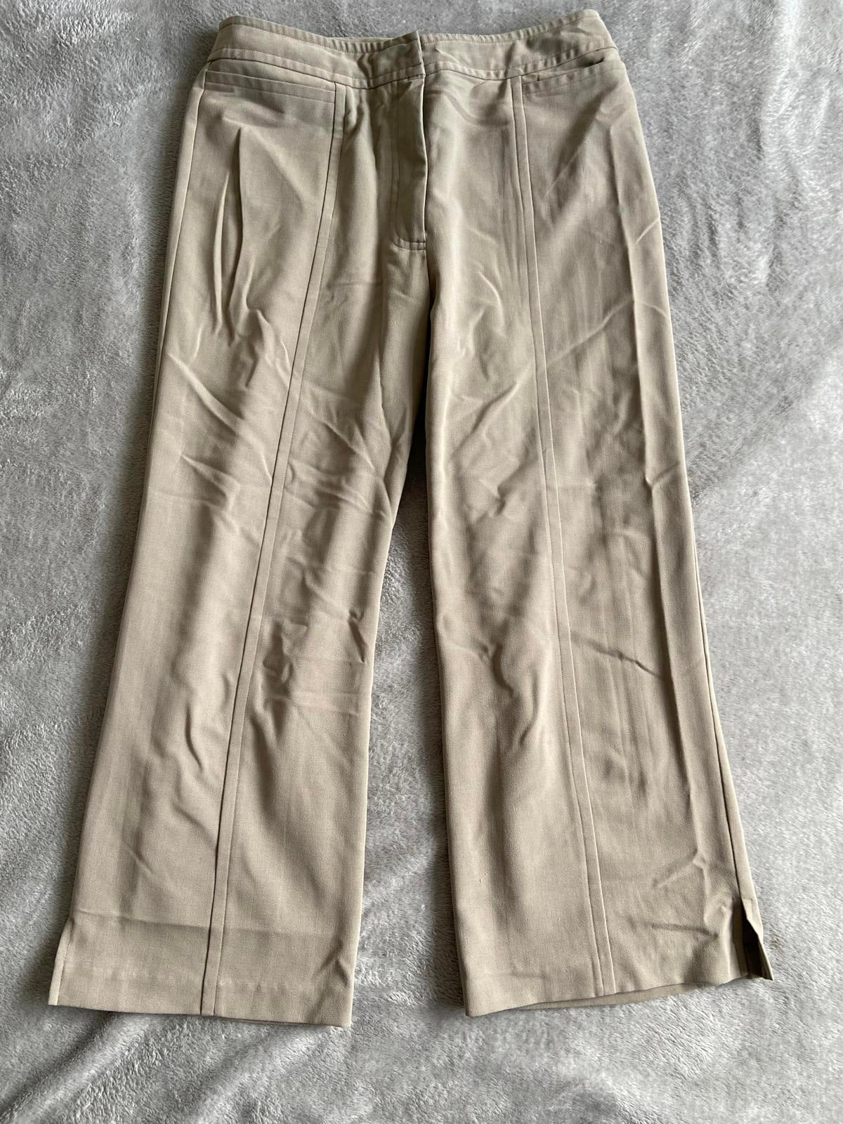 Kaleidoscope Size 12 Sage Green Tailored Cropped Trousers