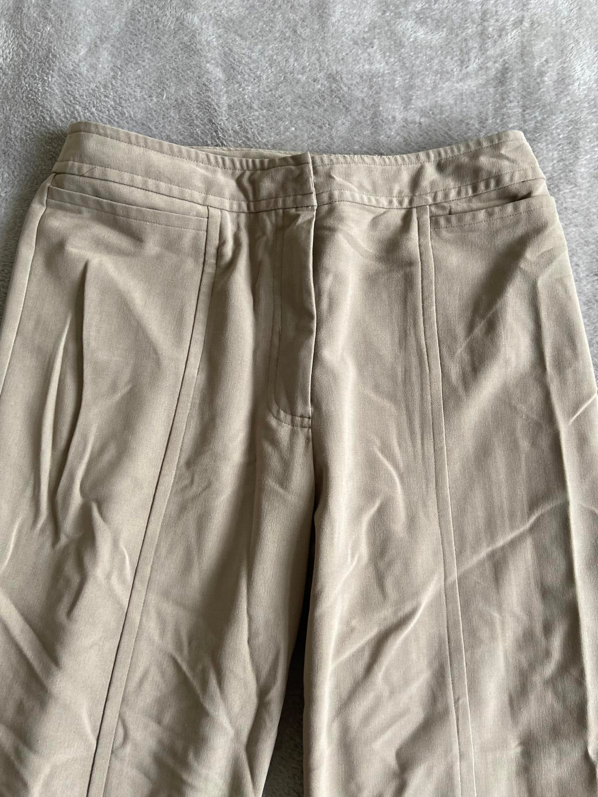 Kaleidoscope Size 12 Sage Green Tailored Cropped Trousers