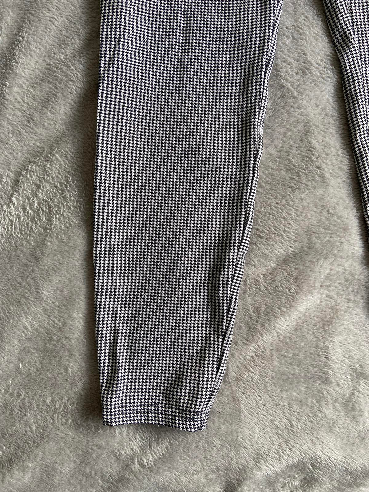 George Size 12 Black & White Houndstooth Stretch Tailored Trousers