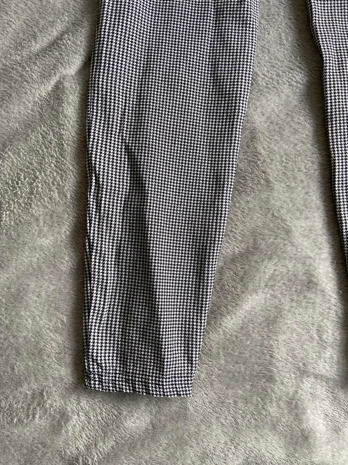 George Size 12 Black & White Houndstooth Stretch Tailored Trousers