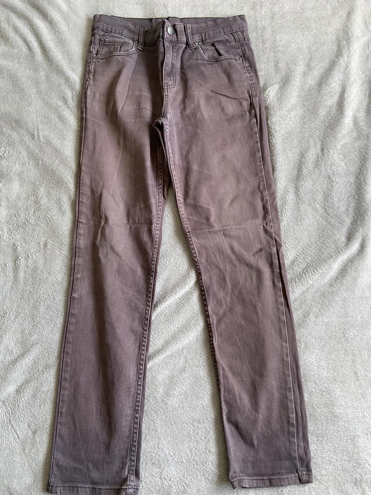Tight Plum Grey Straight Leg Jeans Size 34 x 32