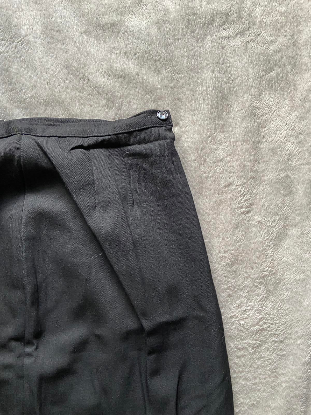 M&S St Michael Size 16 Black 100% Wool Fully Lined Knee Length Skirt