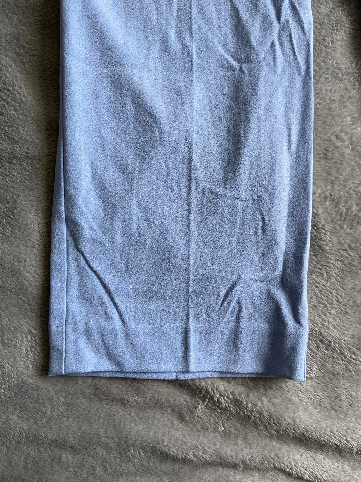 Damart Size 26 Ladies Light Blue Elasticated Waist Straight Leg Trousers