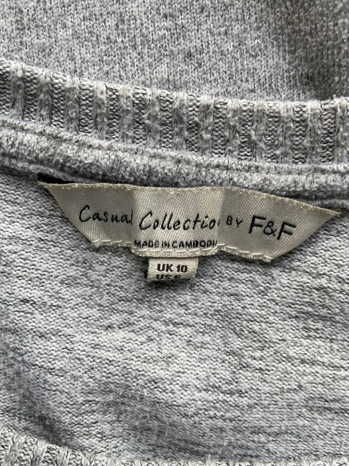 F&F UK 10 Light Grey Jumper