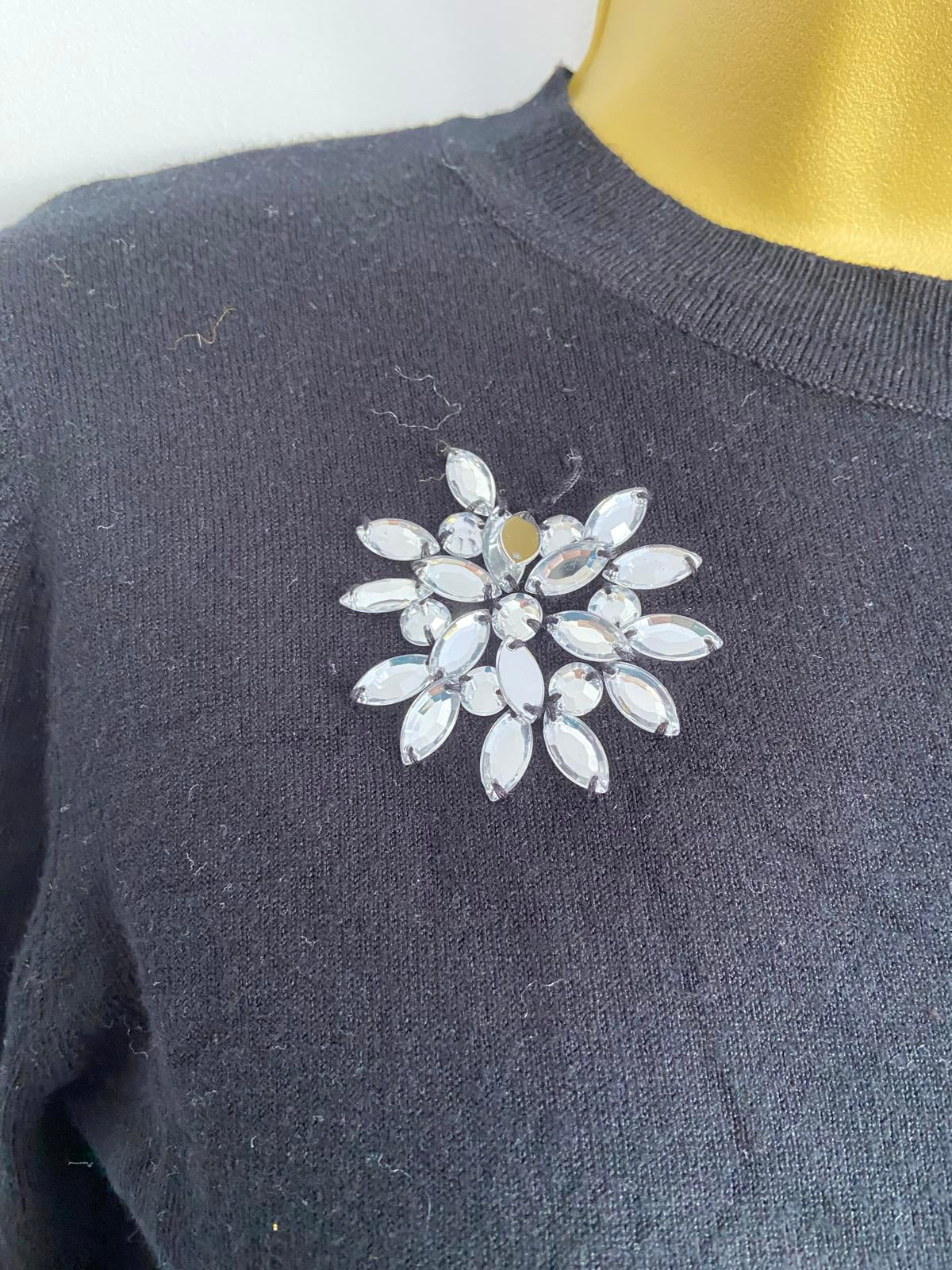 Dorothy Perkins UK 8 Black Embellished Sweater