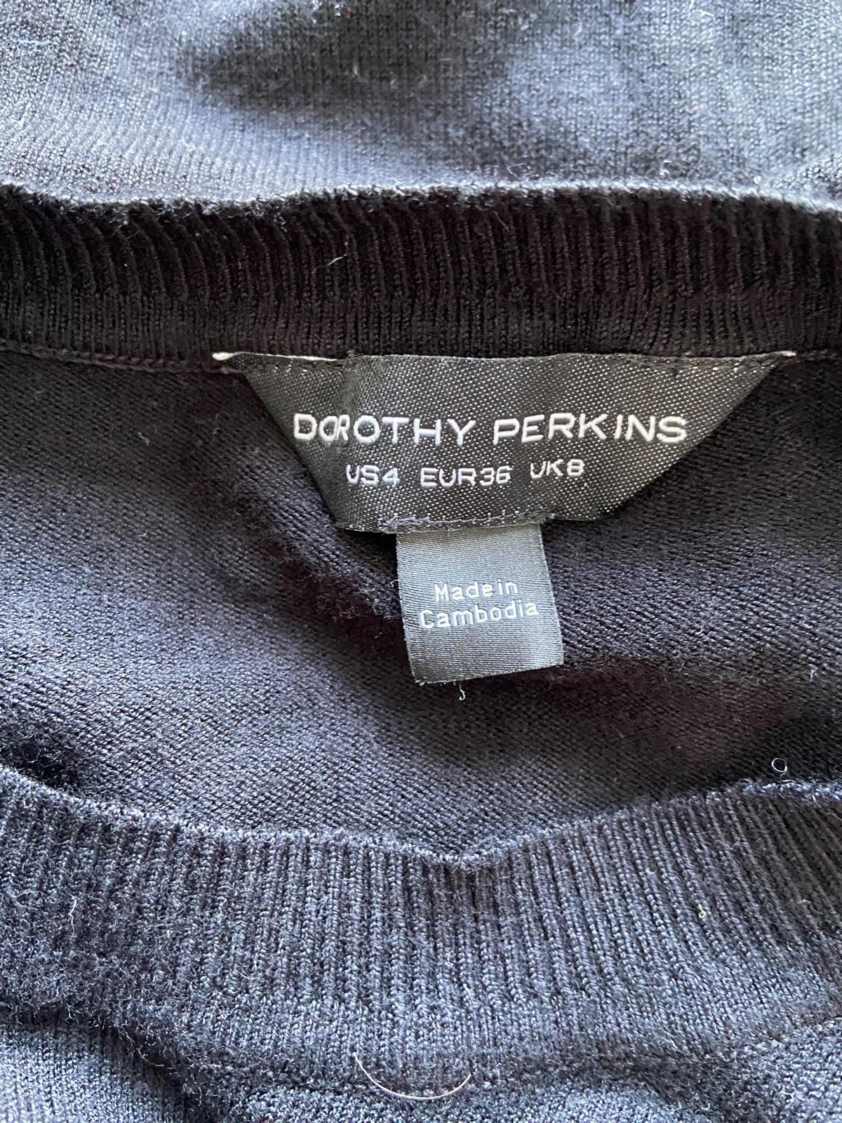 Dorothy Perkins UK 8 Black Embellished Sweater
