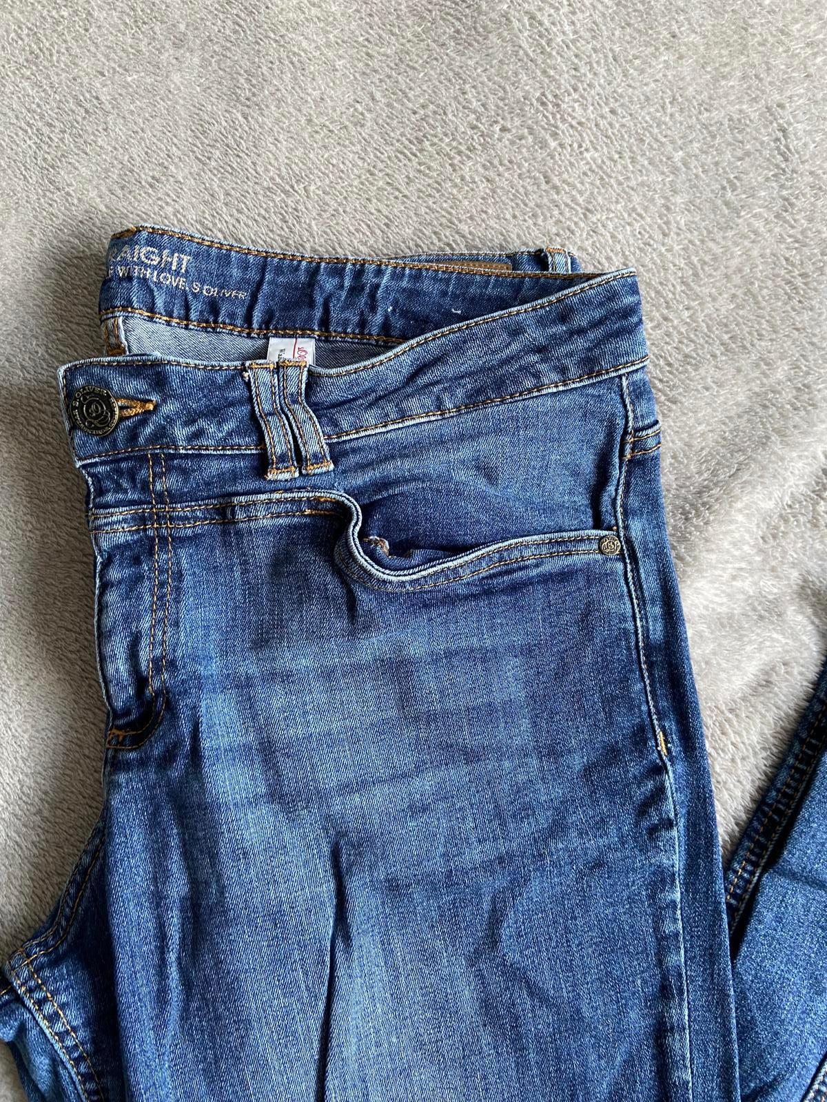 S.Oliver Men's Dark Blue Straight Leg Jeans Size 44 x 36