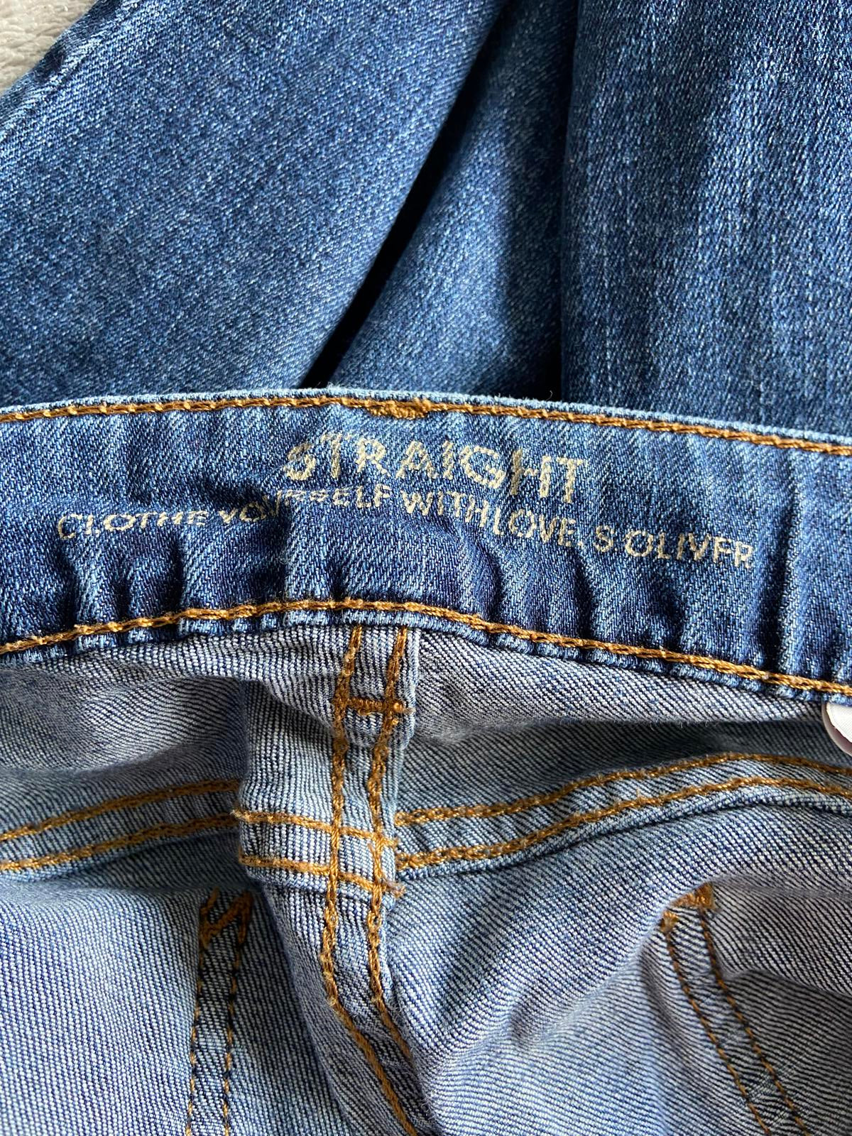 S.Oliver Men's Dark Blue Straight Leg Jeans Size 44 x 36