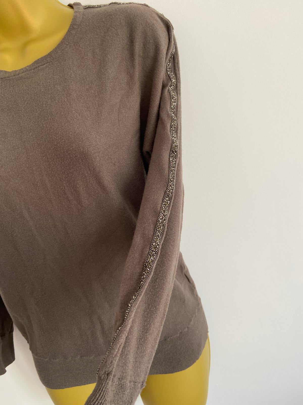 Primark XS Green Embellished Sweater