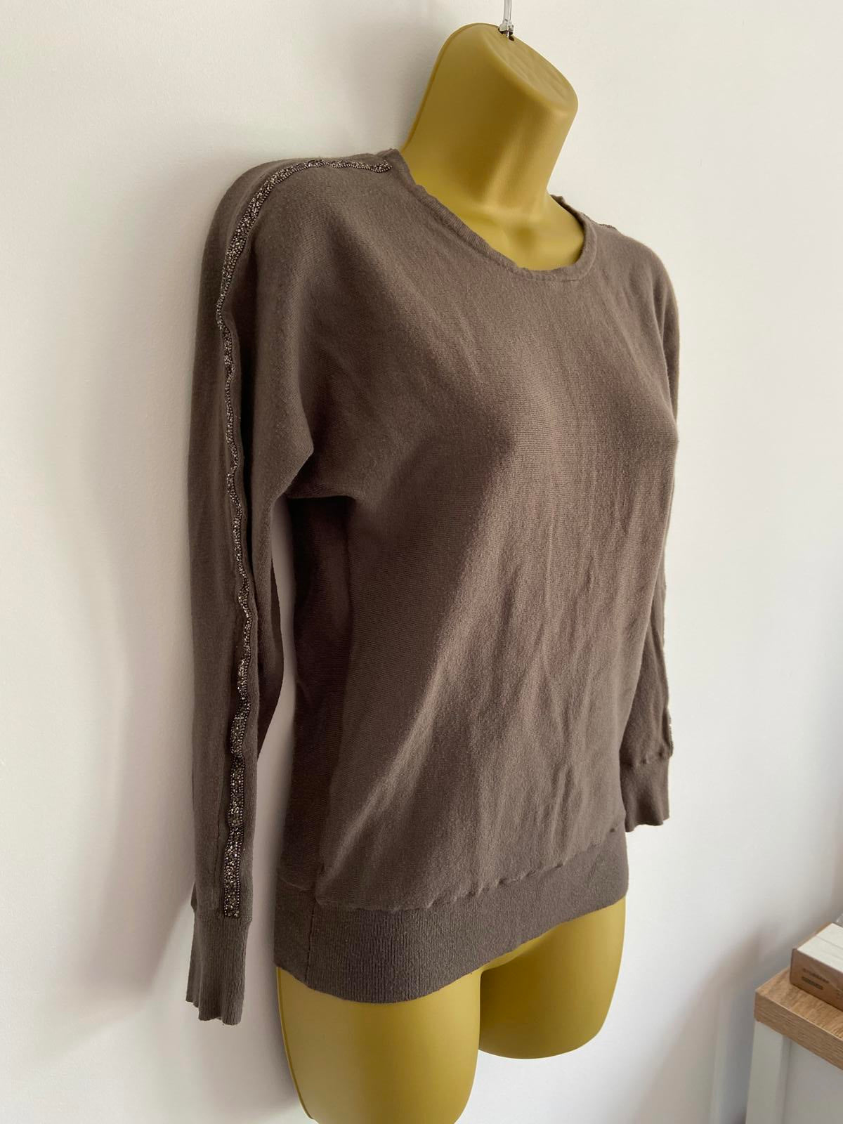 Primark XS Green Embellished Sweater