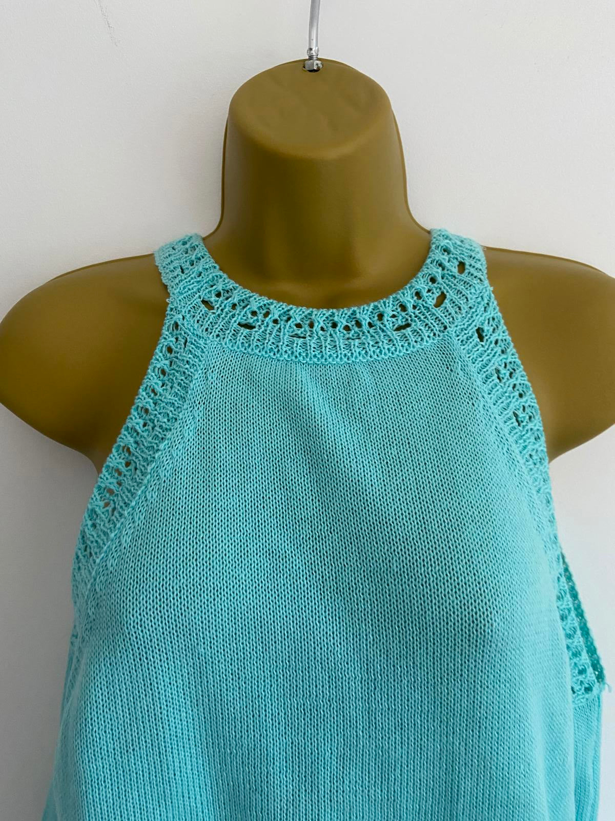 SHEIN Large Turquoise Knit Top