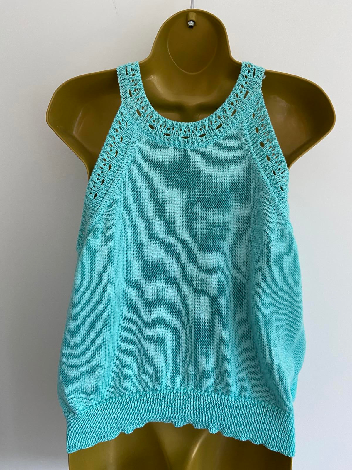 SHEIN Large Turquoise Knit Top