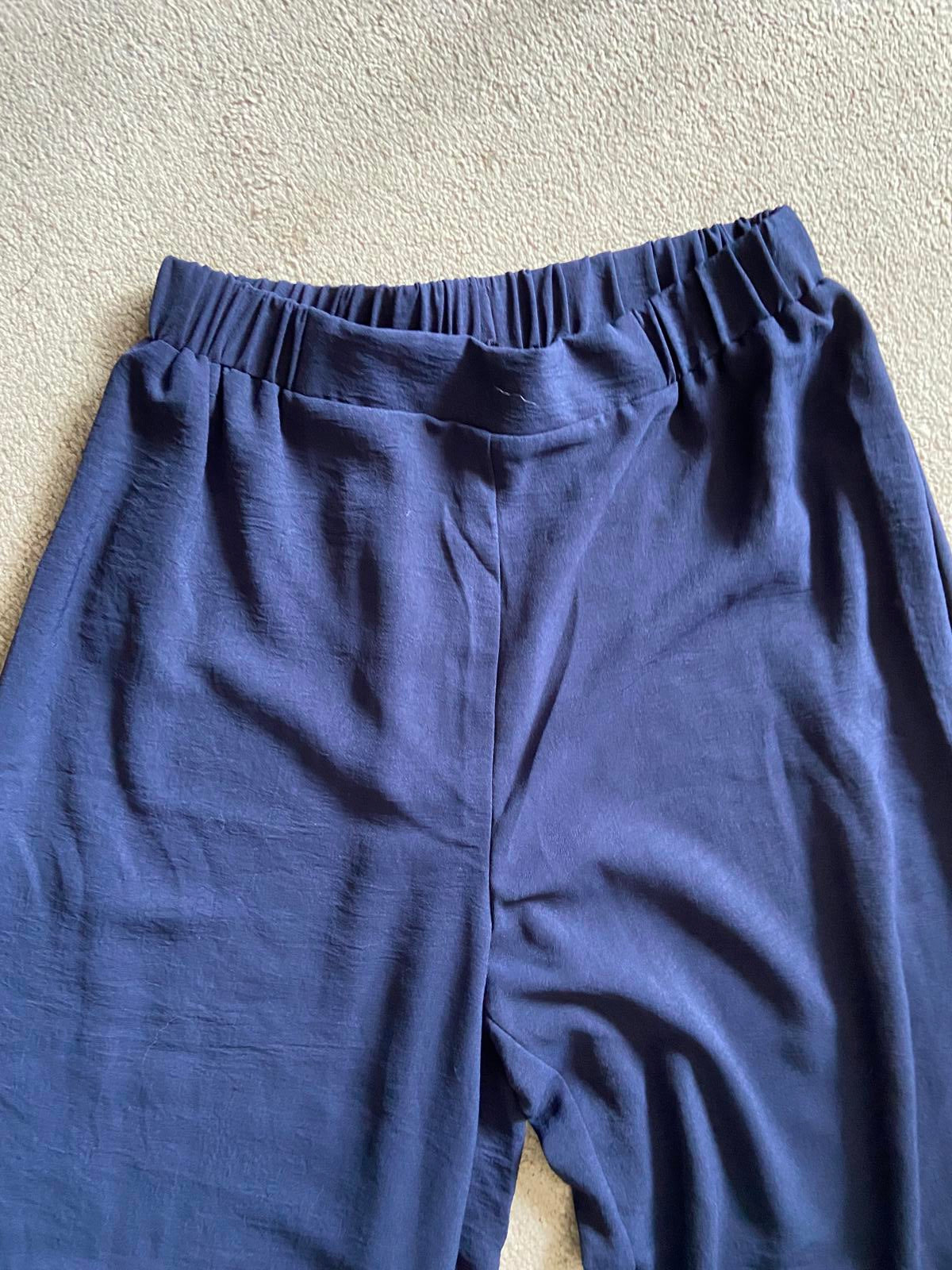 SHEIN Medium Navy Blue Lightweight Trousers