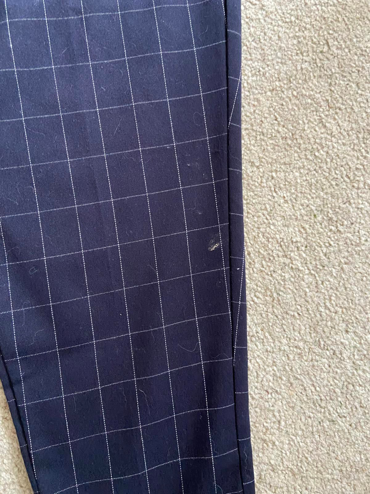 F&F UK 12 Navy & White Cross Trousers