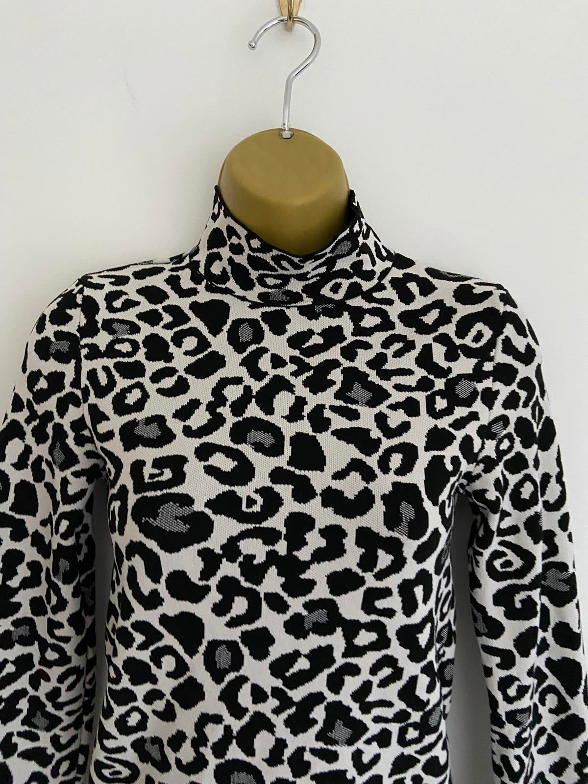 River Island Ladies Leopard Print Lightweight Sweater - Animal Print, Size 8