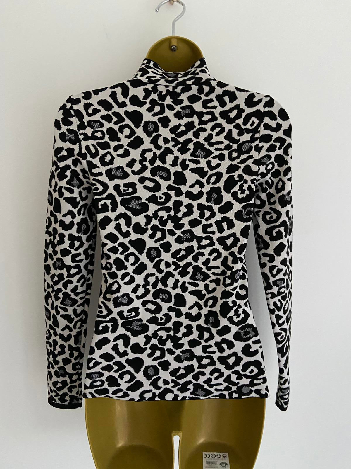 River Island Ladies Leopard Print Lightweight Sweater - Animal Print, Size 8
