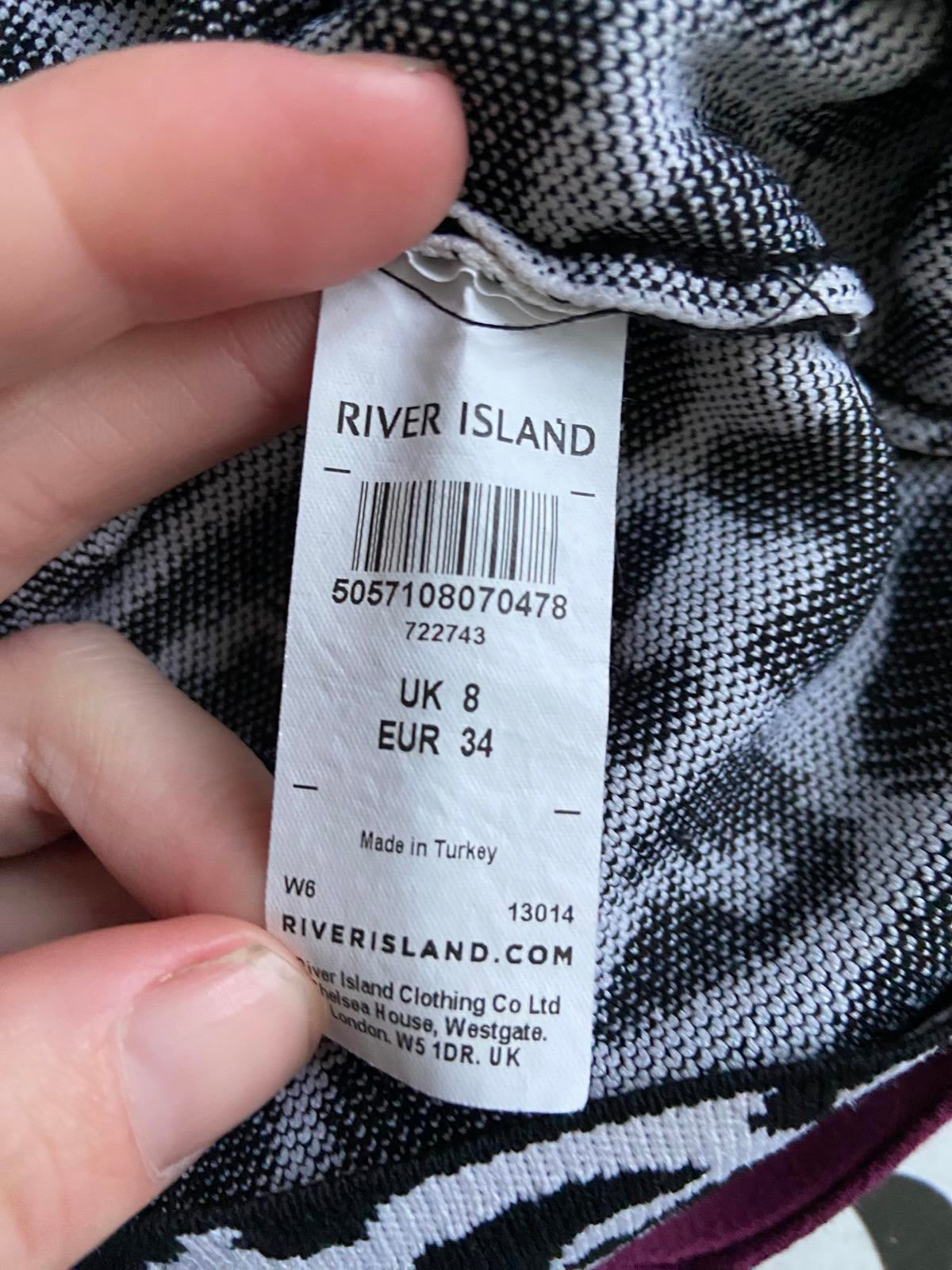 River Island Ladies Leopard Print Lightweight Sweater - Animal Print, Size 8