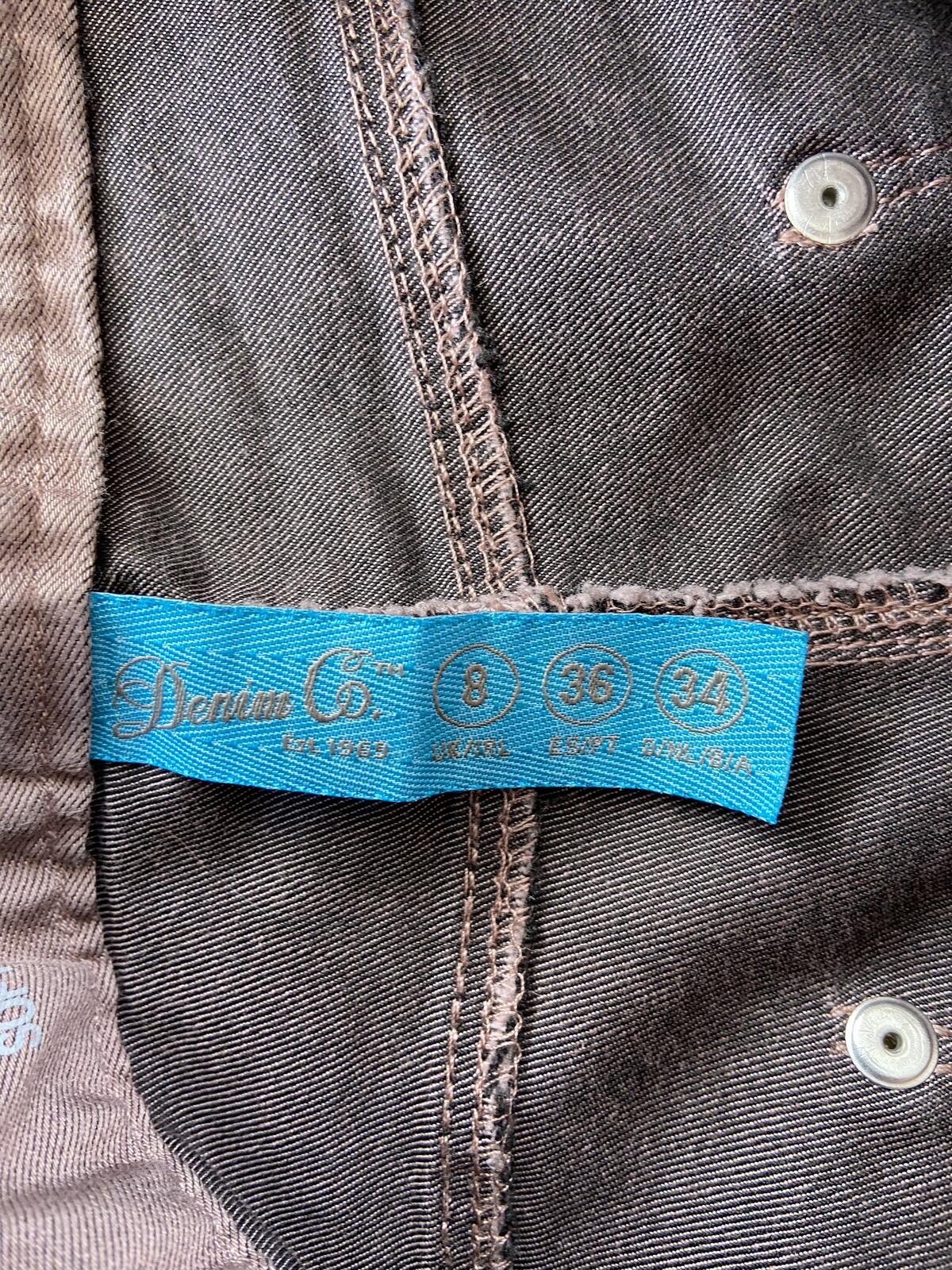 Denim & Co. Brown/Plum Slim-Fit Jeans Women’s Size 8 Excellent Condition