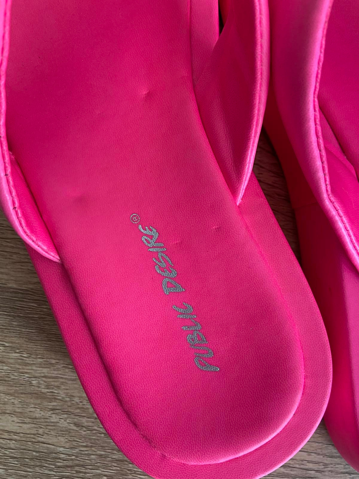 Public Desire Pink Platform Flip-Flops UK Size 5