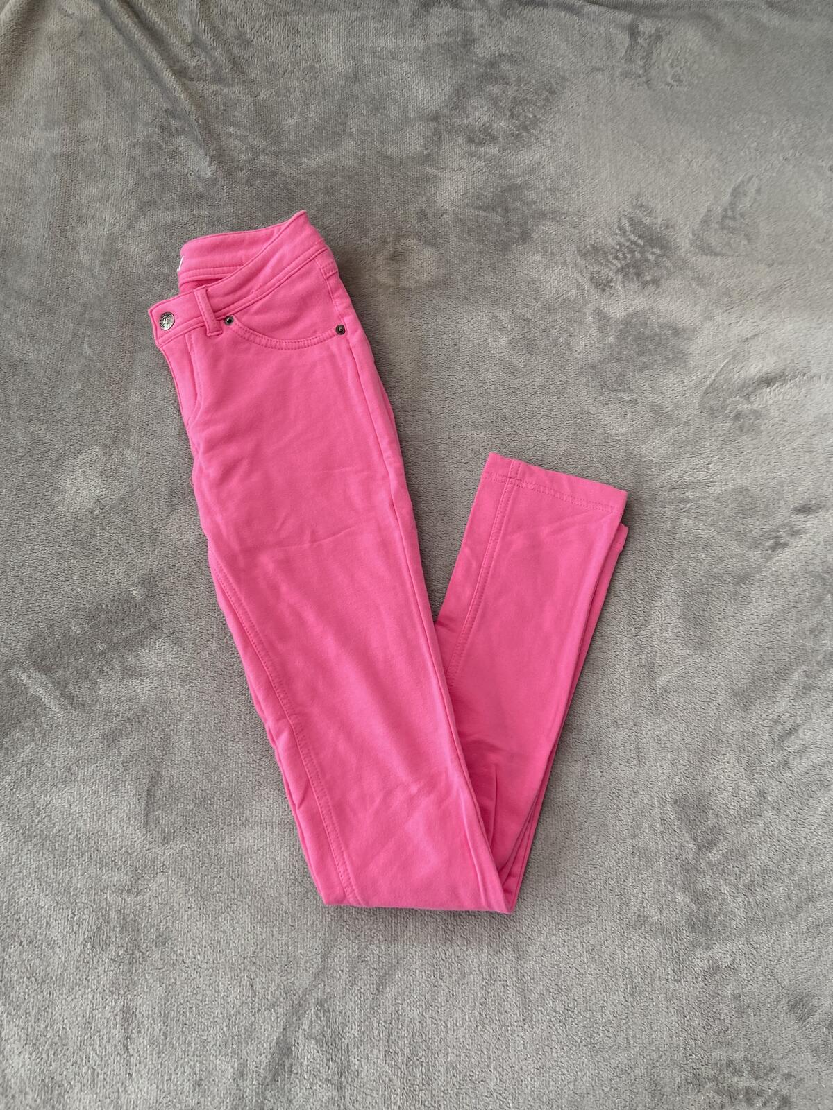 La Bijou Women’s Pink Slim-Fit Trousers Size Medium Stretch Fabric