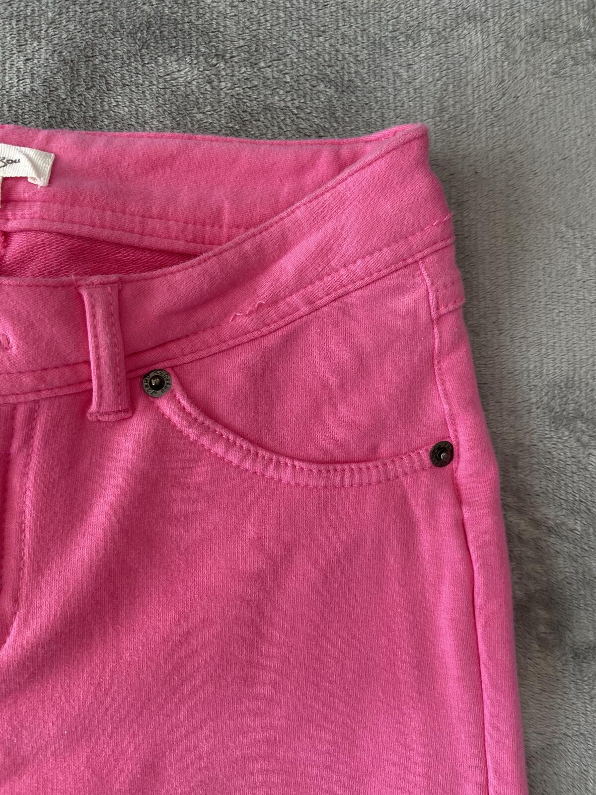 La Bijou Women’s Pink Slim-Fit Trousers Size Medium Stretch Fabric