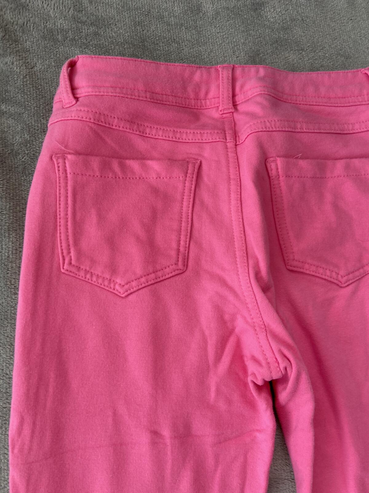 La Bijou Women’s Pink Slim-Fit Trousers Size Medium Stretch Fabric