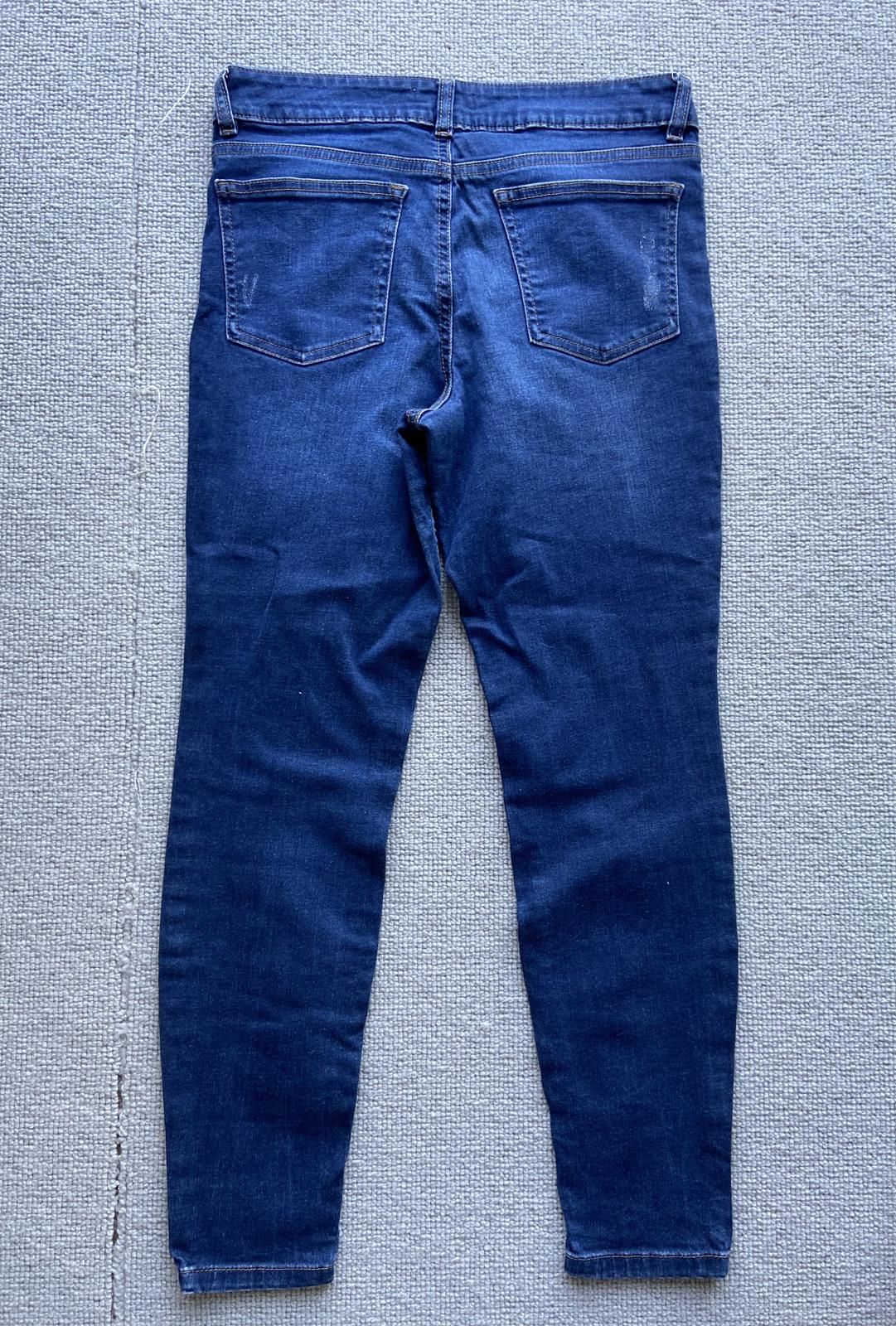 TU Blue Ripped Jeans UK Size 10 Short Excellent Condition