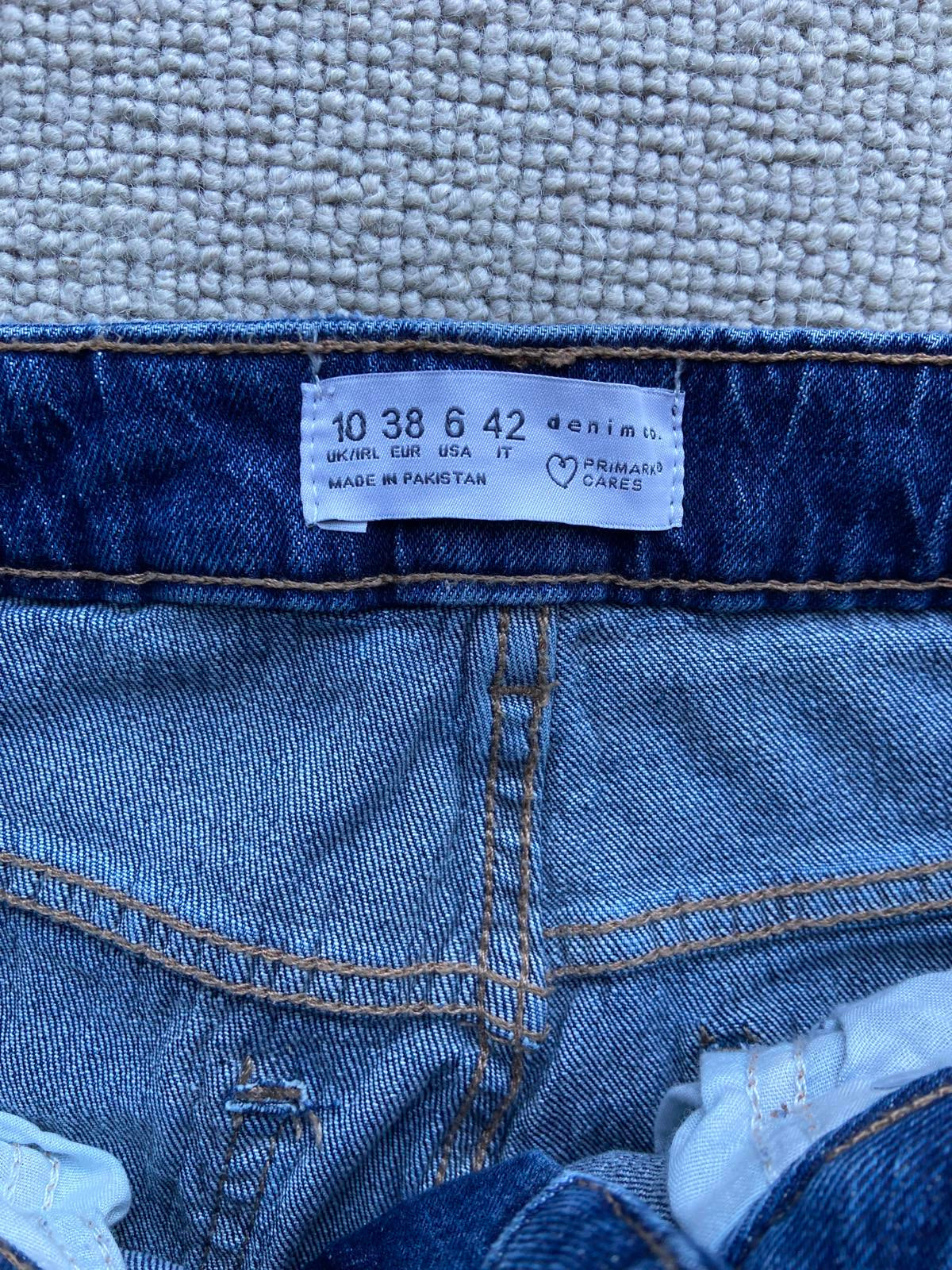 Primark Denim & Co. Blue Jeans | UK Size 10 | Washed Out Look